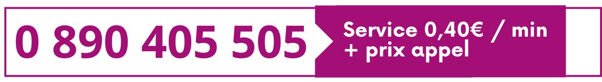 Numéro audiotel : 0 890 405 505