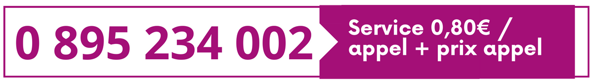 Numéro audiotel : 0895234002