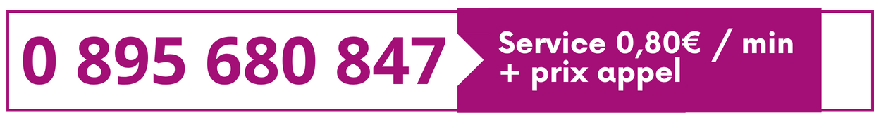 Numéro audiotel : 0895680847