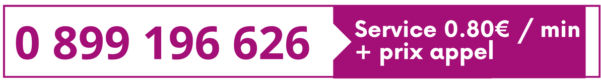 Numéro audiotel : 0899196626