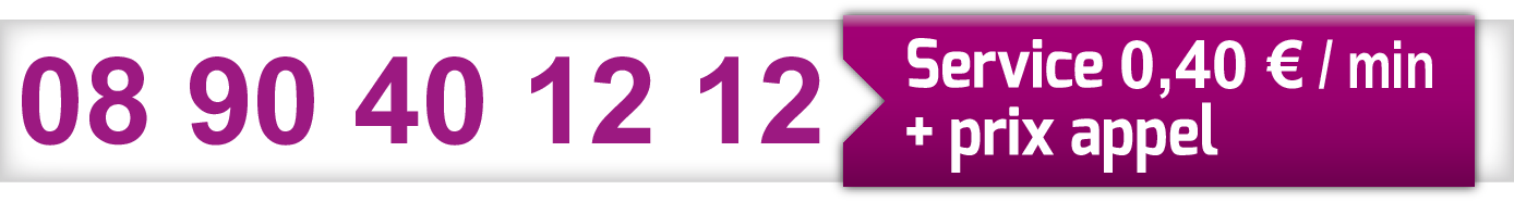 Numéro audiotel : 0890401212